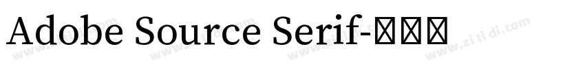 Adobe Source Serif字体转换 Adobe Source Serif字体转换